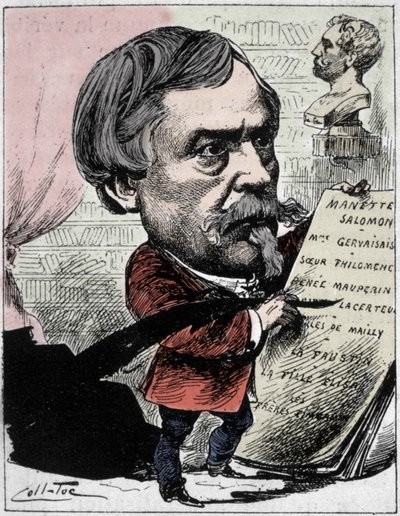 رسم كاريكاتوري للكاتب إدموند دي غونكور (1822-1896) من "رجال اليوم" رسم كول توك (كوليجنون وتوكفيل). 1892 بواسطة كول توك