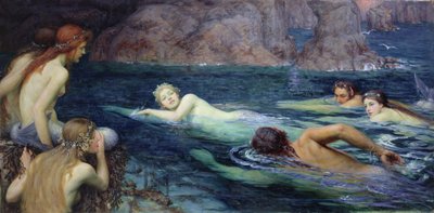 سباق مع حوريات البحر و Tritons ، 1895 بواسطة قلادة Twentyman سميثرز