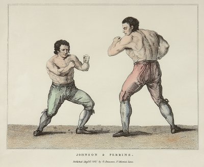 Johnson & Perrin (coloured engraving) بواسطة كونراد مارتن (بعد) ميتز
