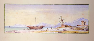 شاطئ بورديغيرا ، بقلم كونسالفو كاريلي (1818-1900) ، إيطاليا بواسطة Consalvo Carelli
