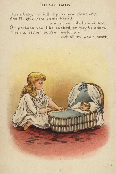 قافية الحضانة: Hush Baby (Chromolitho) بواسطة كونستانس هاسليوود