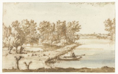 استطلاع قديم بالقرب من Wilp aan de IJssel Aen den Yssel (العنوان على الكائن) بواسطة قسطنطين هيغنز (الثاني)