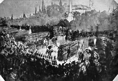 مراجعة في مدريد ، 1930. بواسطة قسطنطين الرجال