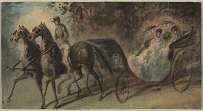 عربة في Bois de Boulogne بواسطة قسطنطين الرجال