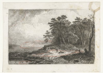 المناظر الطبيعية مع الراعي بواسطة قسطنطين كورنيليس Huysmans