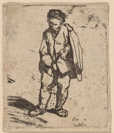 رجل في عباءة قصيرة بواسطة Cornelis Pietersz Bega