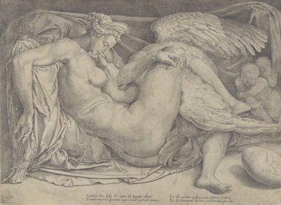 ليدا والبجعة ، 1544-1566. بواسطة كورنيليس بوس