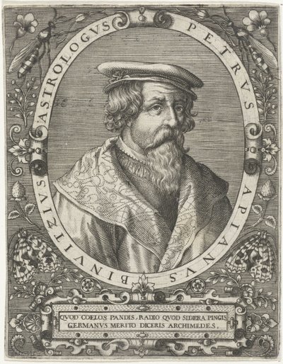 صورة بيتر أبيانوس Petrus Apianus Binuitzius (العنوان على الكائن) بواسطة جان جاك بواسار (ربما)