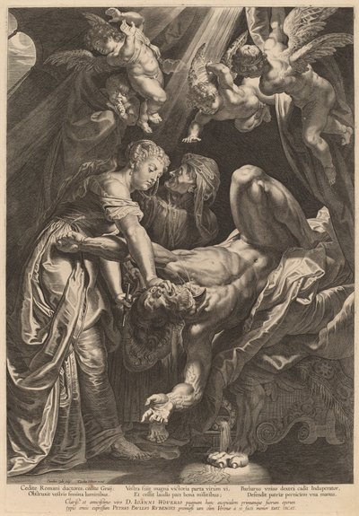 جوديث بقطع هولوفرنيس بواسطة Cornelis Galle I after Sir Peter Paul Rubens