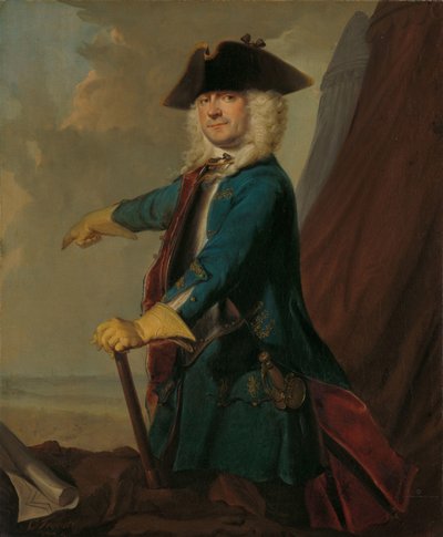جيريت سيخترمان (1688-1730). قائد قوات الفرسان ، العقيد في فوج مشاة أورانج جرونينجن ، قائد القبر بواسطة كورنيليس تروست