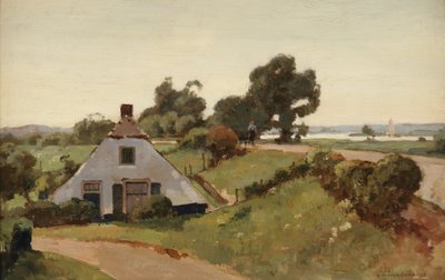 Bij den Dijk ؛ مزرعة بالقرب من نهر IJssel ، 1935 بواسطة كورنيليس Vreedenburgh