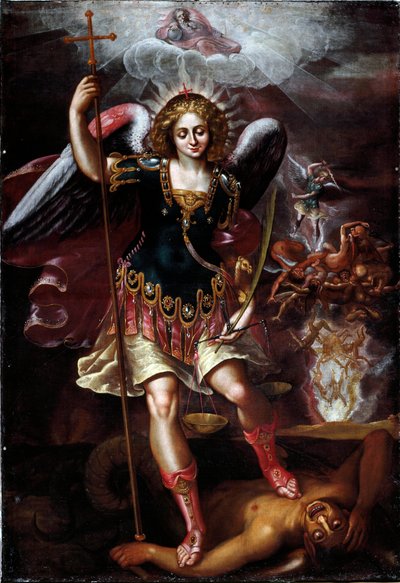 رئيس الملائكة ميخائيل (زيت على خشب بواسطة Cornelis de Wael