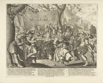 زفاف المزارع بواسطة Adriaen Pietersz van de Venne