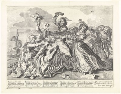 معركة السراويل بواسطة Adriaen Pietersz van de Venne