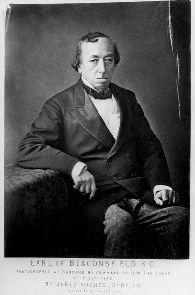 بنجامين دزرائيلي ، إيرل بيكونزفيلد الأول 1804-1881 ، رجل دولة بريطاني محافظ ، 1878 بواسطة كورنيليوس جابيز هيوز