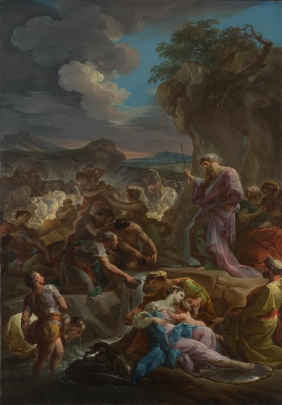 موسى يضرب الصخرة ، 1744 بواسطة كورادو جياكوينتو