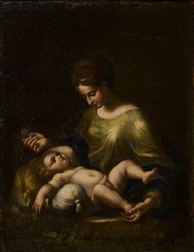 مادونا والطفل ، حوالي 1509-34 (زيت على قماش) بواسطة كوريجيو