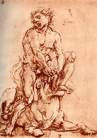 قتل هرقل الأسد 1913 بواسطة Cosimo Tura