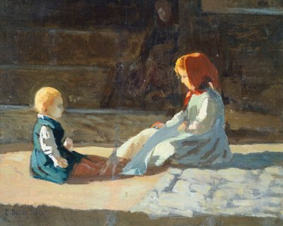 أطفال في الشمس ، حوالي عام 1860 ، بواسطة كريستيانو بانتي (1824-1904) بواسطة كريستيانو بانتي