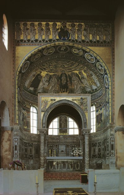 حنية و ciborium مع الفسيفساء ، c.540 بواسطة المدرسة الكرواتية