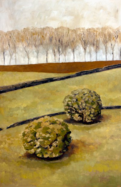 المتفرجون ، كوتسوولدز ، 2010 (زيت على ورق) بواسطة كروز جورادو ترافيرسو
