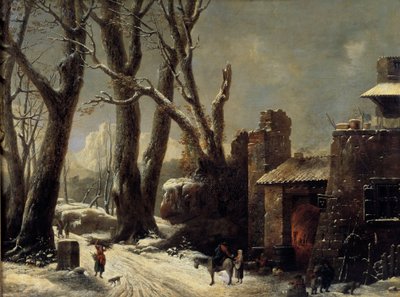 أول ثلج في لوحة بيمونت لسيزار فان لو (1743-1821) بواسطة سيزار فان لو