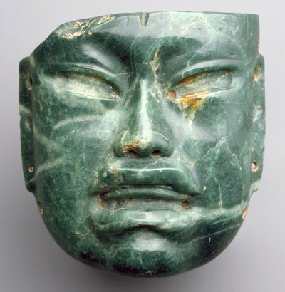 قناع ، 900-400 قبل الميلاد (الجاديت) بواسطة ثقافة Olmec
