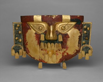 قناع بيرو الجنائزي ، 900-1100 م (ذهبي ، فضي ، نحاسي ، سينابار) بواسطة ثقافة سيكان