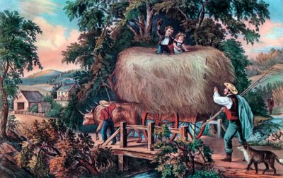 Haying Time ، الحمل الأخير ، 1868. بواسطة كوريير وآيفز