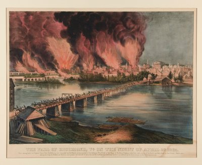 سقوط ريتشموند ، فيرجينيا ، ليلة 2 أبريل 1865 بواسطة كوريير وآيفز