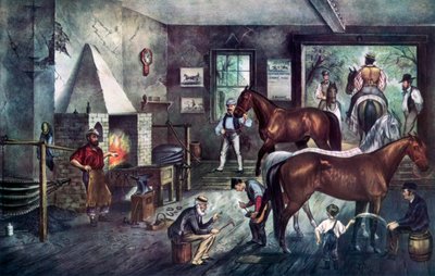 تشققات الهرولة في فورج ، 1869. بواسطة كوريير وآيفز