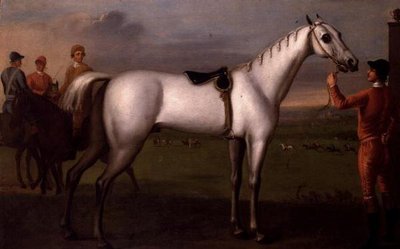 العريس يحمل حصان سباق رمادي بواسطة كويجلي