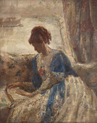 Contre-jour - امرأة جالسة عند النافذة (وجه) بواسطة السيدة اثيل ووكر