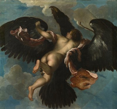 اغتصاب جانيميد ، كاليفورنيا. 1575 بواسطة داميانو مزة