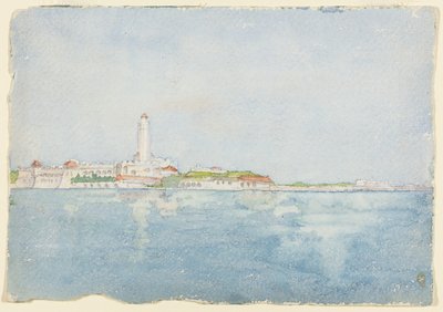 رسم تخطيطي مأخوذ في الجزائر العاصمة ، شمال إفريقيا ، رسم تخطيطي للسفر ، ١٨٩٦. بواسطة دانيال بورنهام