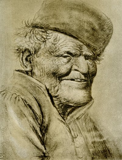 رئيس دراسة مزارع يبتسم بواسطة Daniel Dumonstier or Dumoustier