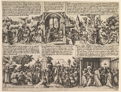 مشاهد مختلفة ، من الأناجيل ومن Acta Apostolorum ، كاليفورنيا. 1530. بواسطة دانيال هوبفر
