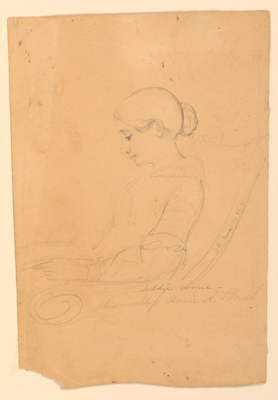 رسم، آني أ فرشاة، جالسة، 22 سبتمبر 1841 بواسطة دانييل هنتنغتون