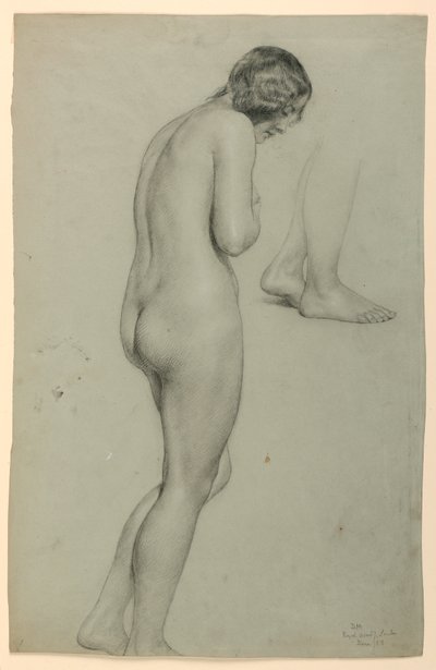رسم، أنثى عارية، 1858 بواسطة دانييل هنتنغتون