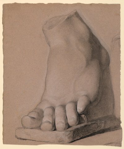 رسم، القدم اليسرى من الجص، 1840 بواسطة دانييل هنتنغتون