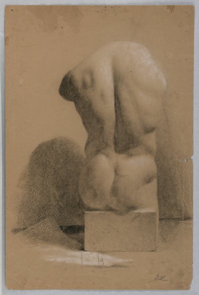 رسم، جذع ذكر من الجص، 1840 بواسطة دانييل هنتنغتون