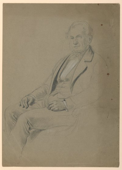رسم، رجل جالس، 1860 بواسطة دانييل هنتنغتون