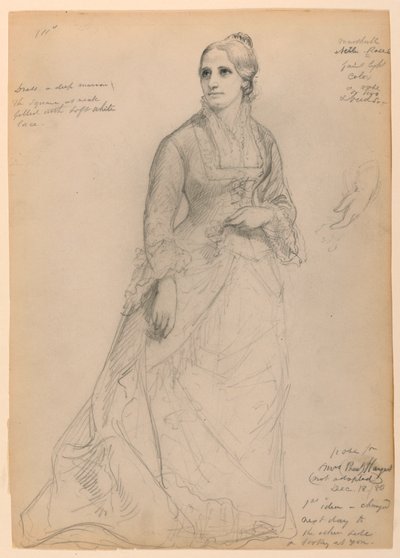 رسم، السيدة رذرفورد ب. هايز، 18 ديسمبر 1881 بواسطة دانييل هنتنغتون