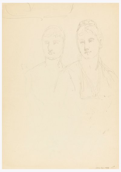 رسم، رسم تخطيطي لبورتريه لبيلا وورشام، 1878 بواسطة دانييل هنتنغتون
