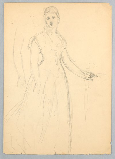 رسم، رسم تخطيطي لبورتريه لبيلا وورشام، 1878 بواسطة دانييل هنتنغتون