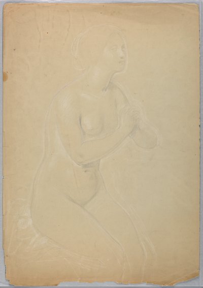 رسم، دراسة لـ "المجدلية"، ف، 1852 بواسطة دانييل هنتنغتون