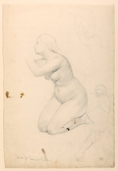 رسم، دراسة لـ "مناولة المرضى"، 1844-1845 بواسطة دانييل هنتنغتون
