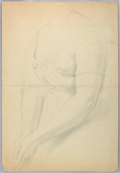 رسم، دراسة لنسخة مكررة من حرف C، 1850 بواسطة دانييل هنتنغتون