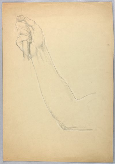 رسم، دراسة لنسخة مكررة من حرف C، 1850 بواسطة دانييل هنتنغتون