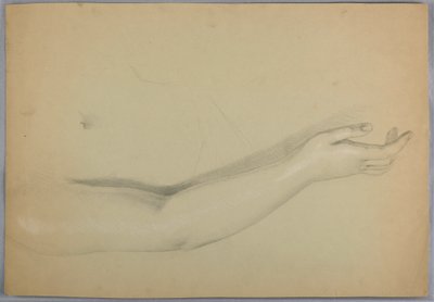 رسم، دراسة لنسخة مكررة من حرف C، 1850 بواسطة دانييل هنتنغتون